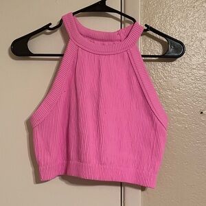 Pink Aerie ribbed tank top